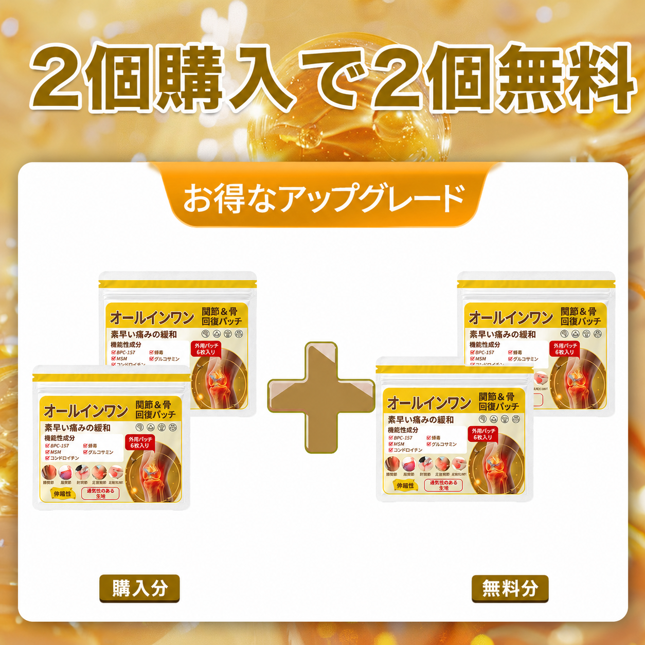 2個購入で2個無料 日本語版