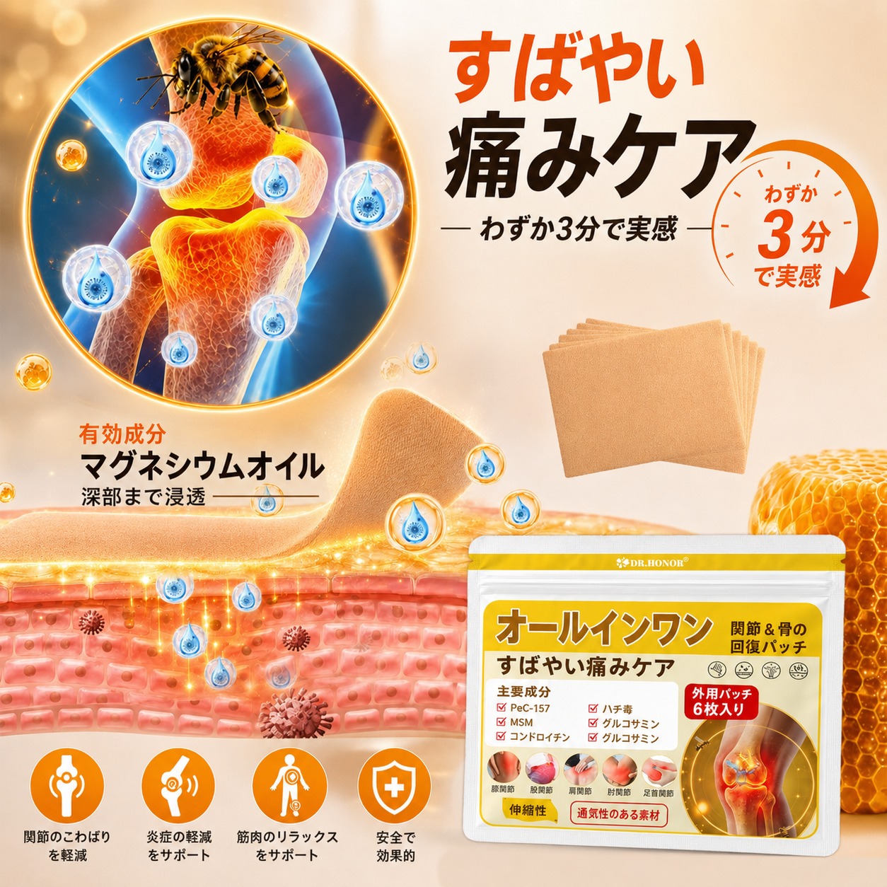 すばやい痛みケア 3分 日本語版
